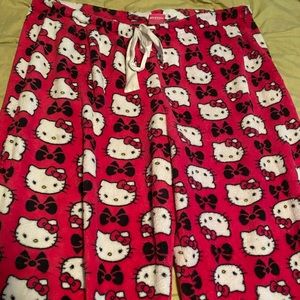 Over sized hello kitty sleep pants